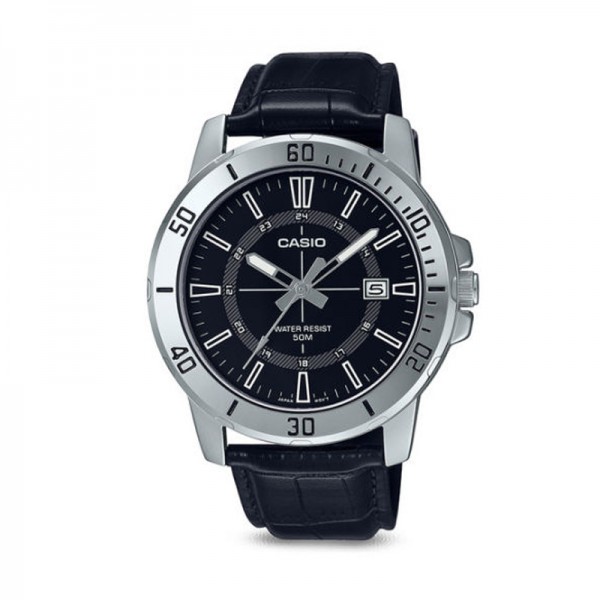 Casio MTP-VD01L-1CVUDF Silver Black